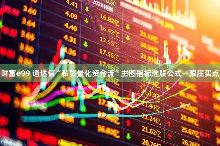 财富e99 通达信“私募量化资金流”主图指标选股公式--跟庄买点